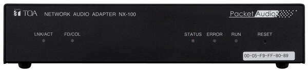 NETWORK AUDIO ADAPTER- ECONOMY VERSION- MIC/LINE IN- LINE OUT- 8 CONTROL IN/OUT- ETHERNET PORT (1U)-